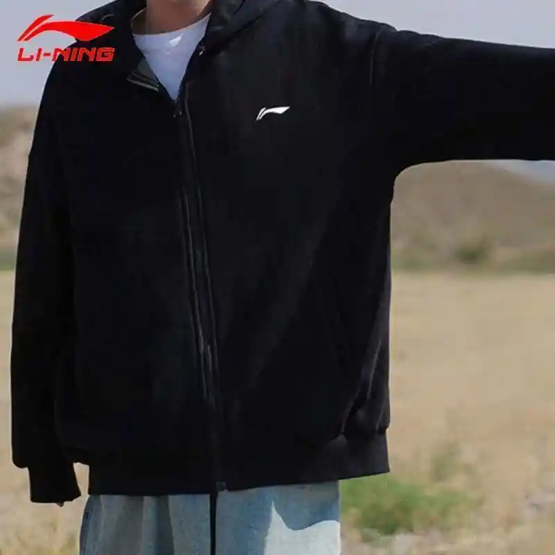 李宁2025新款男款连帽卫衣震撼登场，潮流新标杆！