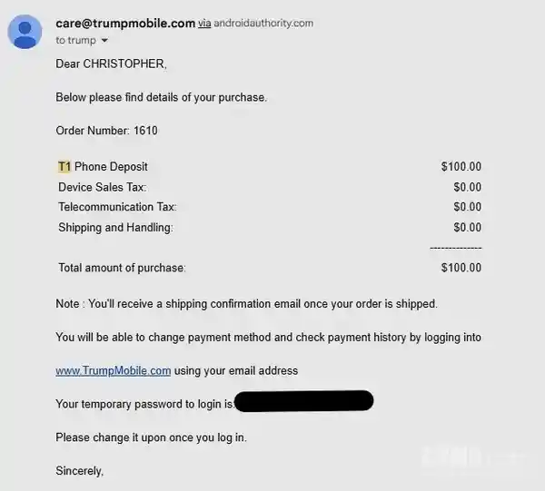 特朗普手机预购者三月苦等未果 客服:或延至十月发货